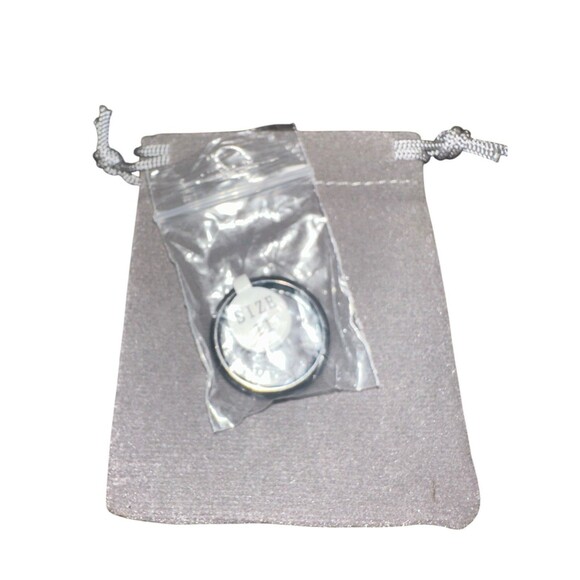 Black Tungsten Carbide Blue Sandstone Ring Size 11 - Picture 4 of 12